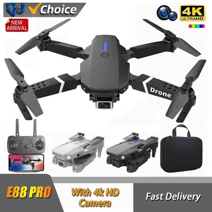 E88Pro RC Drone 4K 1080P Wide Angle HD Camera