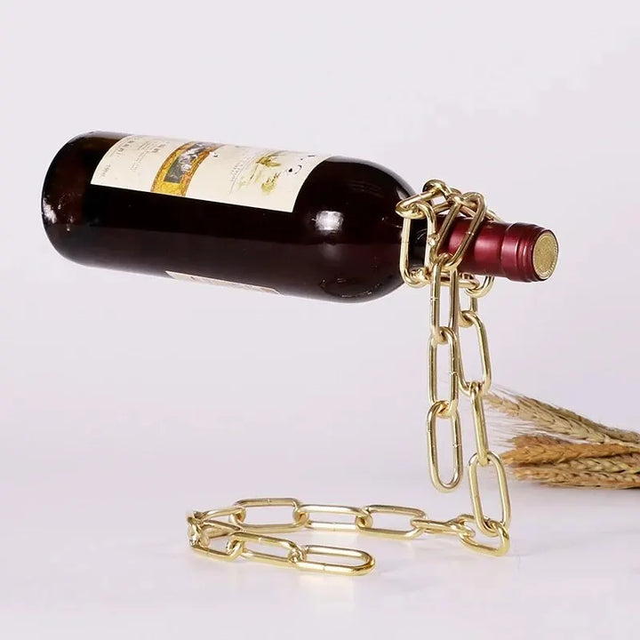 Magic Iron Chain Wine Bottle Holder