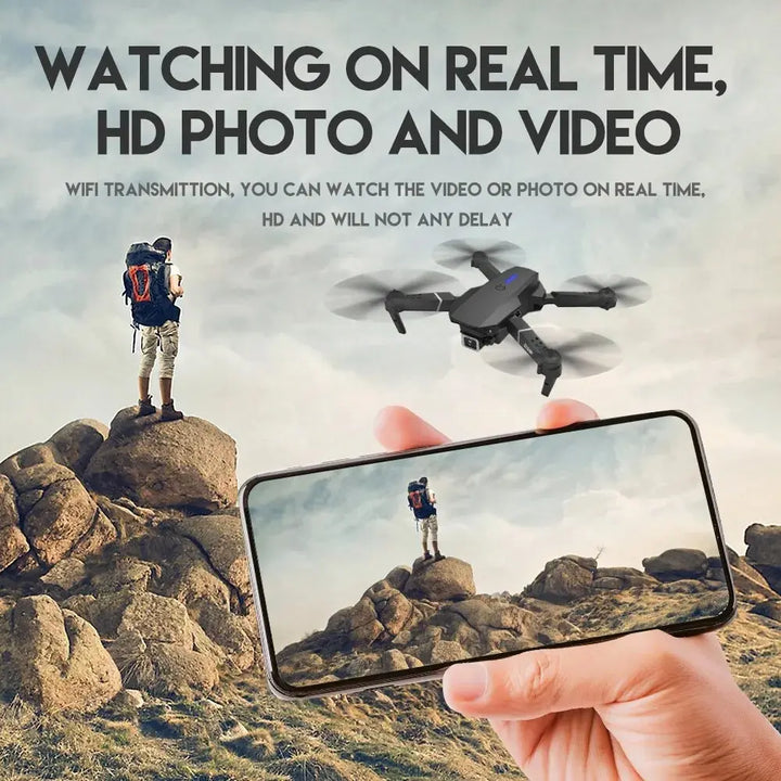 E88Pro RC Drone 4K 1080P Wide Angle HD Camera