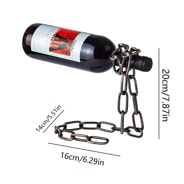 Magic Iron Chain Wine Bottle Holder