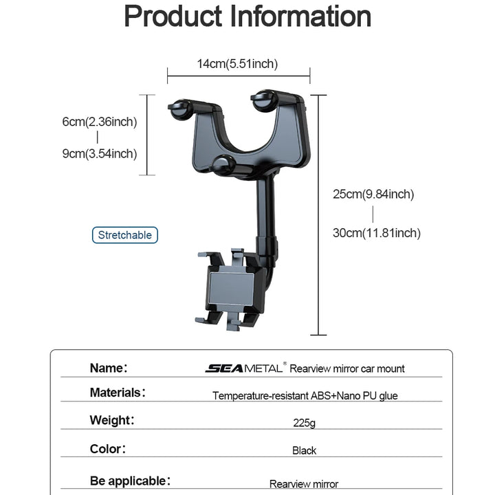 360° Rotatable Smart Phone Car Holder